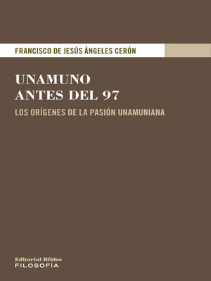 cover image of Unamuno antes del 97